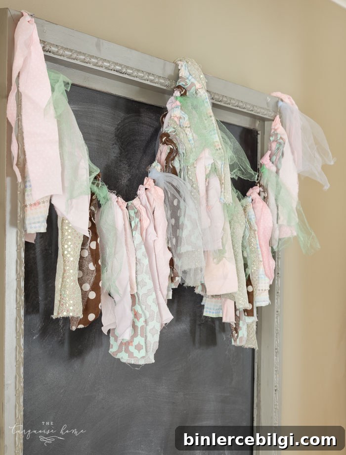 DIY Rag Garland for Valentine's Day