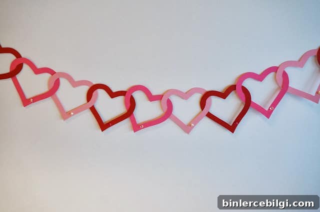 Paper Heart Garland