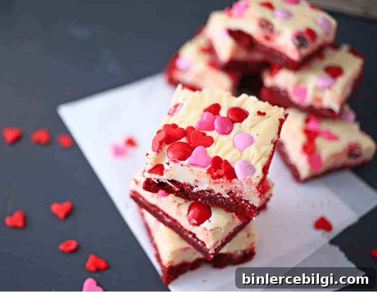 Valentine Red Velvet Brownies