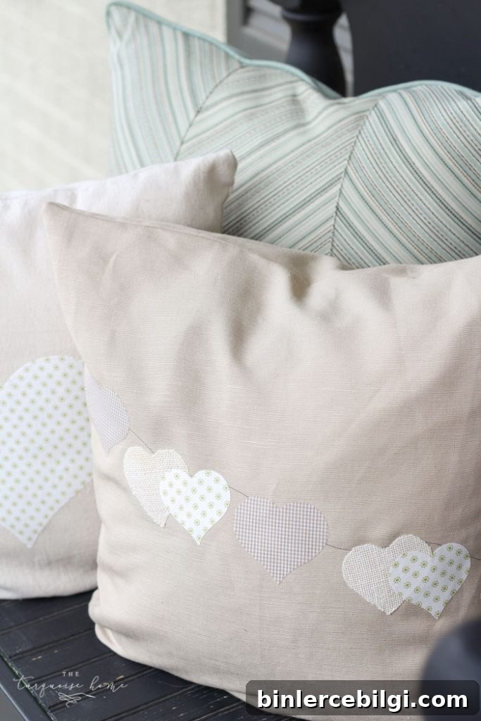 Such a CUTE and easy DIY pillow project! | Fabric Appliqué with Silhouette Cameo