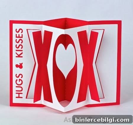 Accordion Valentine's Card 