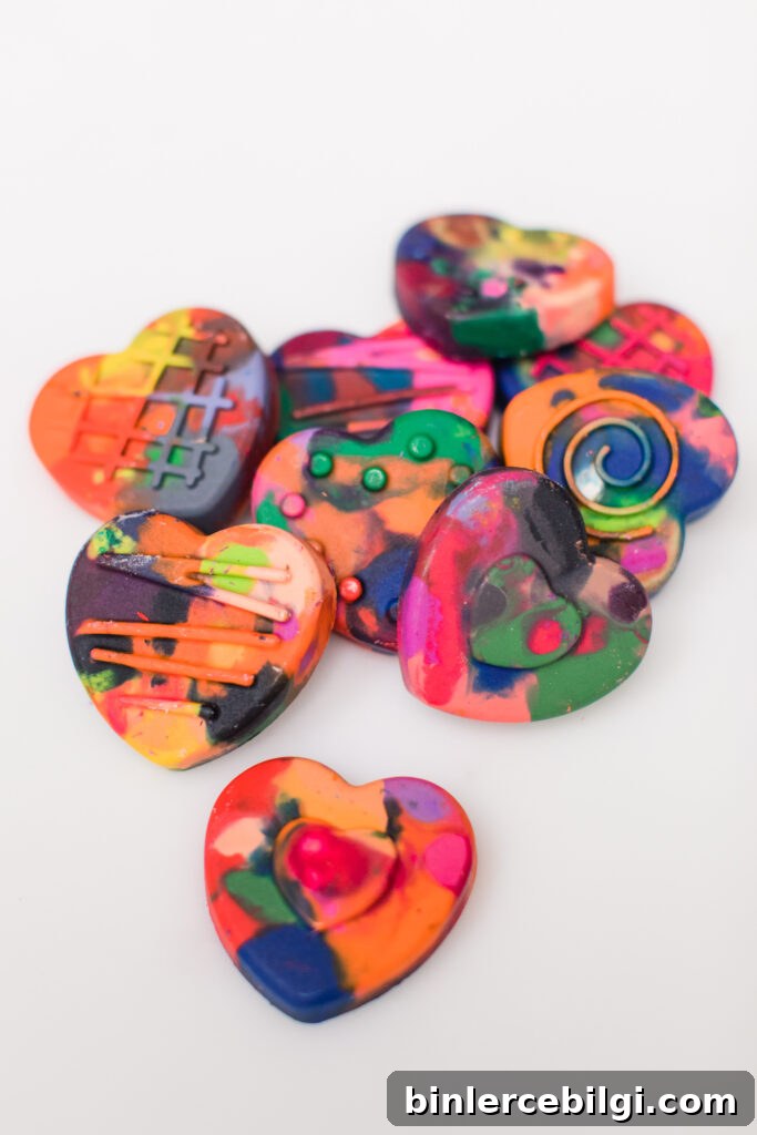 DIY Heart Crayons