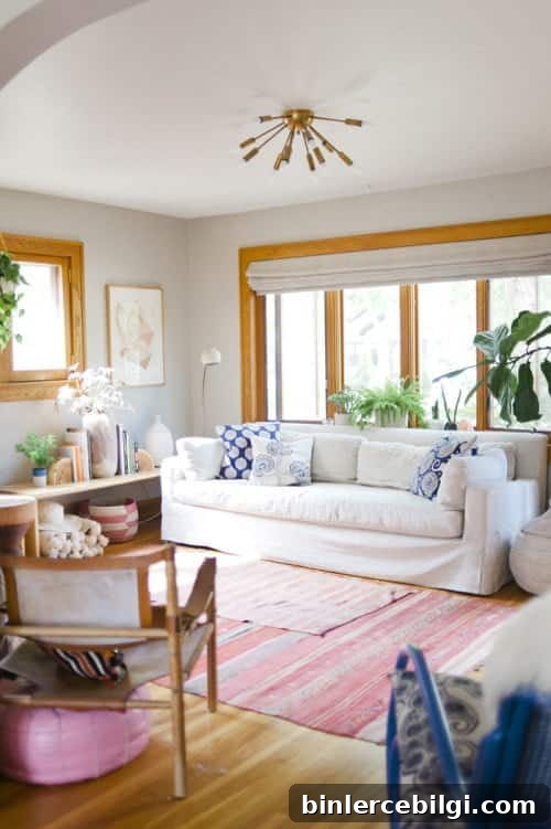 Taupe wall color with wood trim