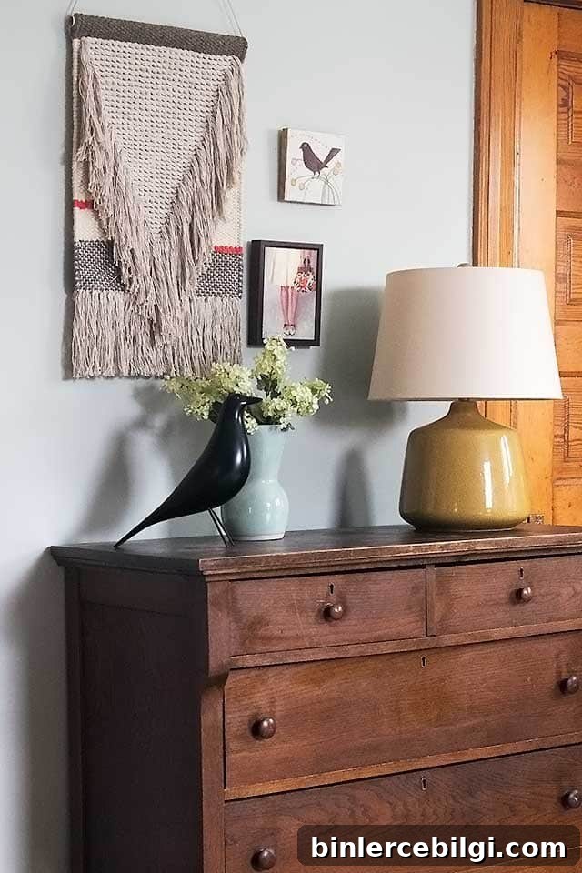 Comfort Gray Walls with Wood Trim