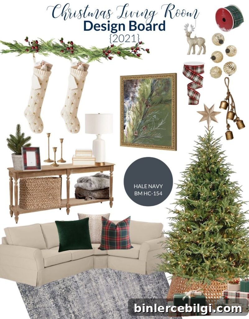 Christmas Living Room Decorating Ideas