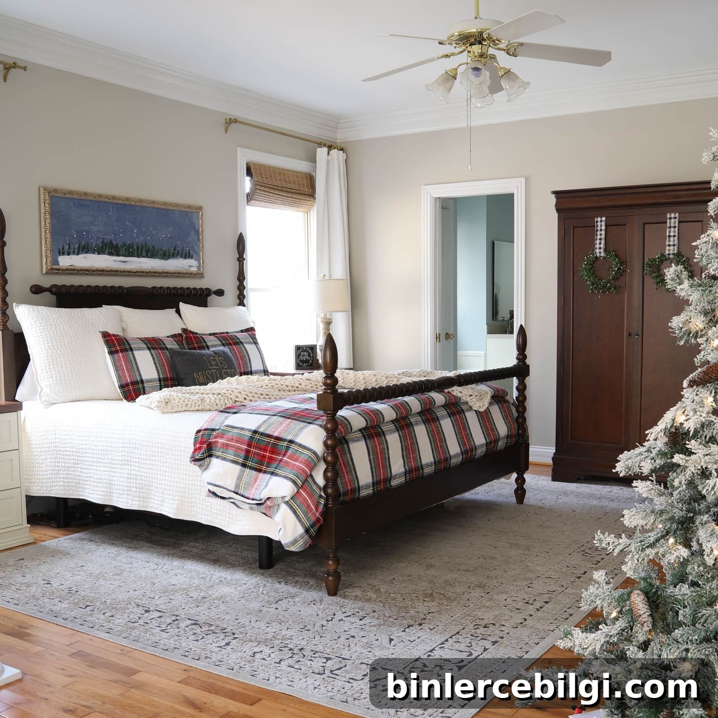 Master Bedroom Christmas Decor