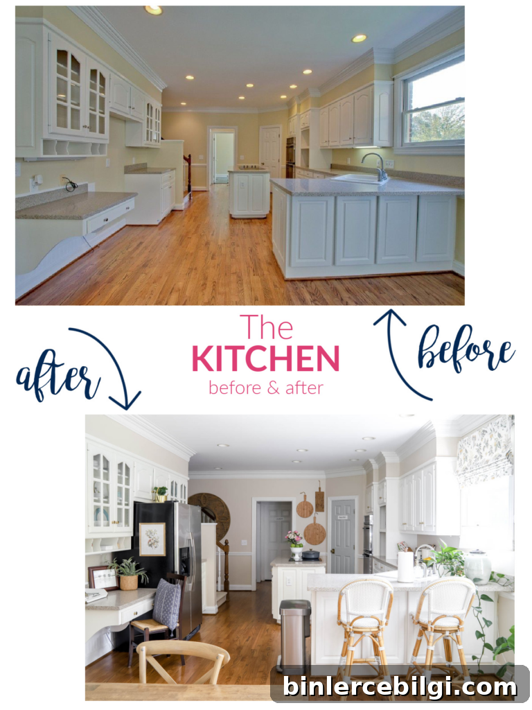 Kitchen Refresh Before and After