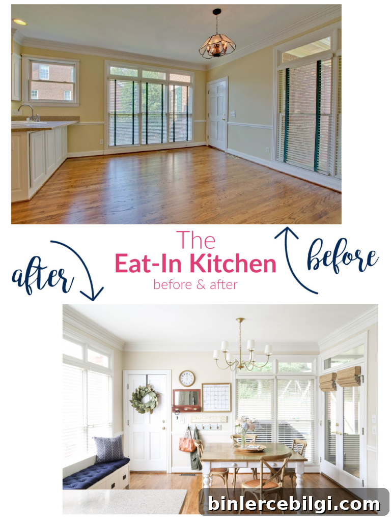 Classic Eat-In Kitchen Makeover Reveal