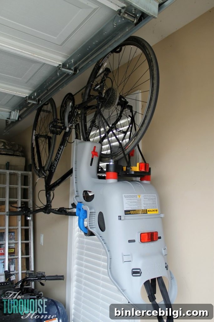 Garage Organization: Tips and Tools - how to hang bicycles