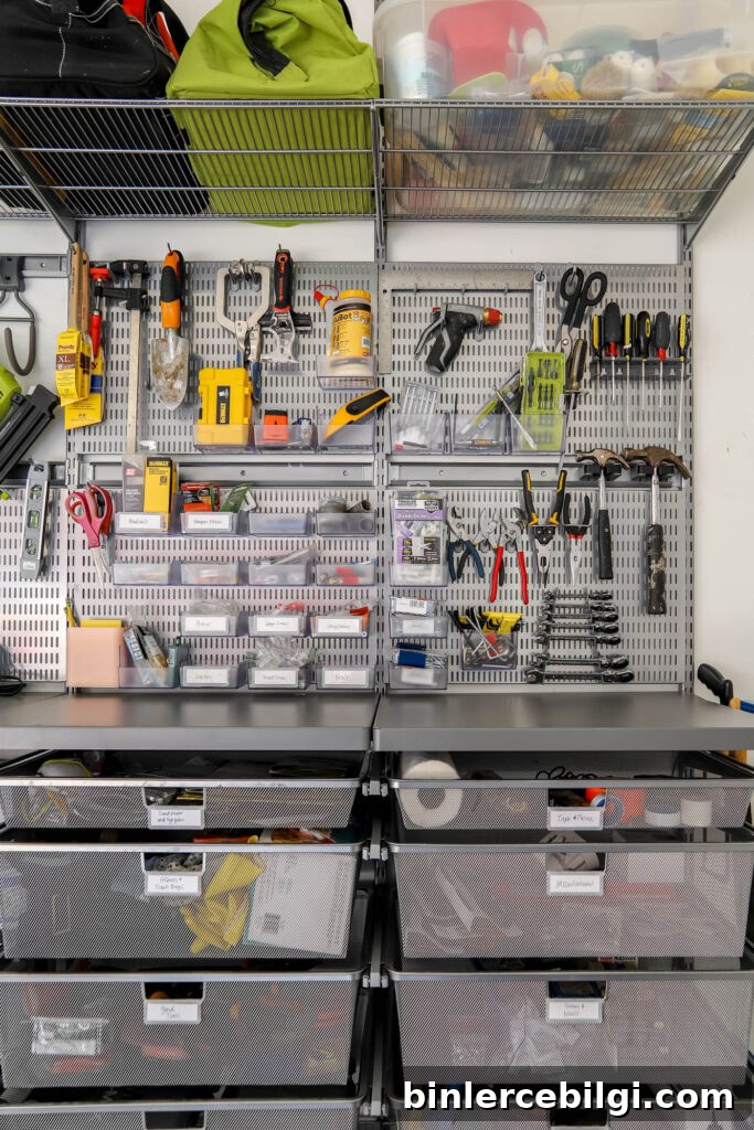 Pegboard Storage for Small Tools