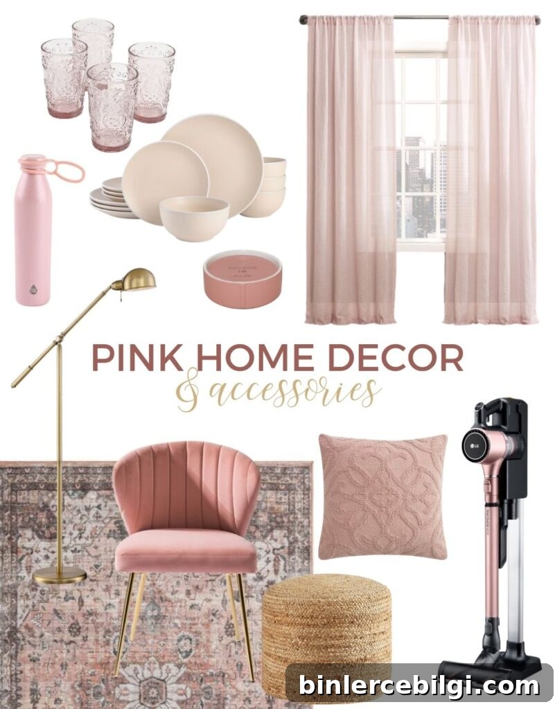 Pretty Pink Home Decor and Accessories