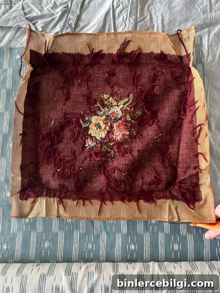 Cut out the fabric for the seat cover