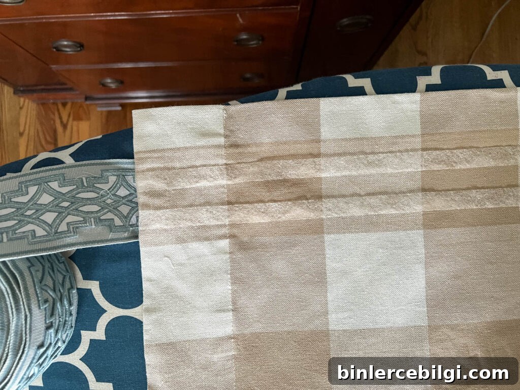 How to Add Curtain Trim Tape for a Custom Finish 6 Add Curtain Trim Tape without Sewing