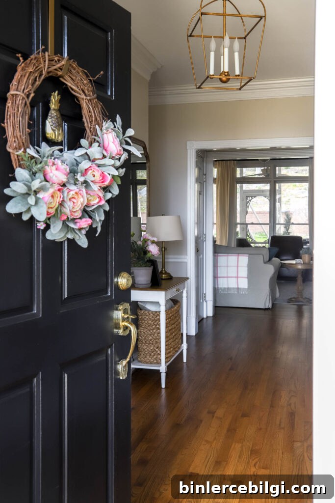 Spring Front Entryway Decor
