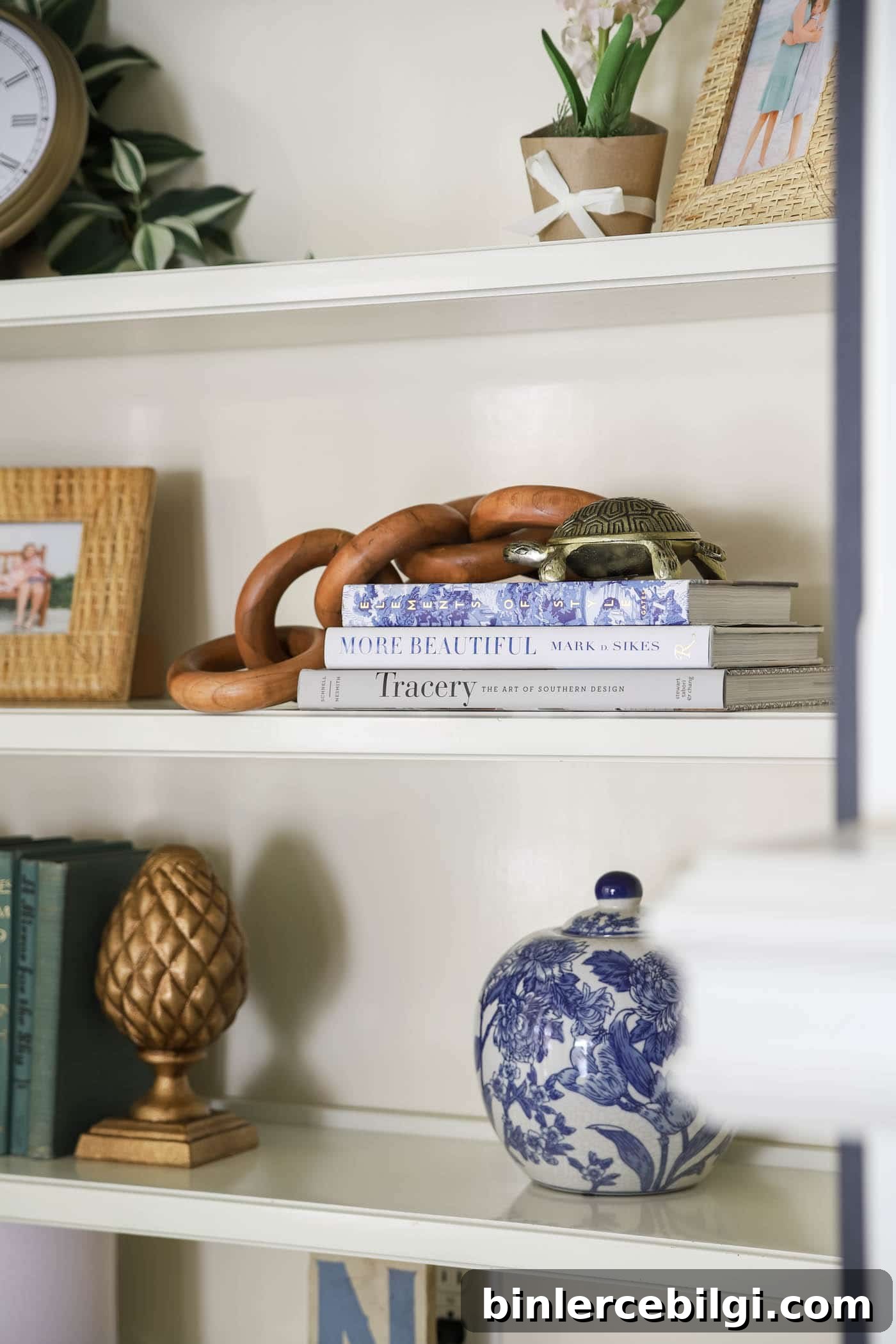 Coffee Table Books on Bookshelf