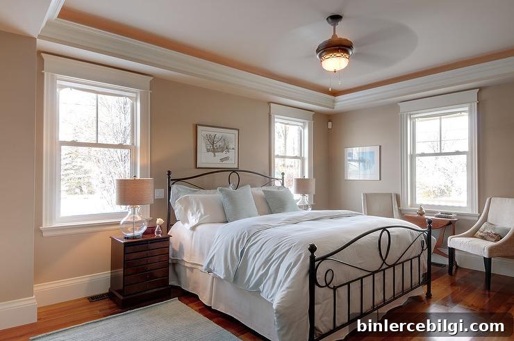 Bedroom Paint Colors That Create a Cozy, Relaxing Home (2026) 12 Shaker Beige bedroom paint color