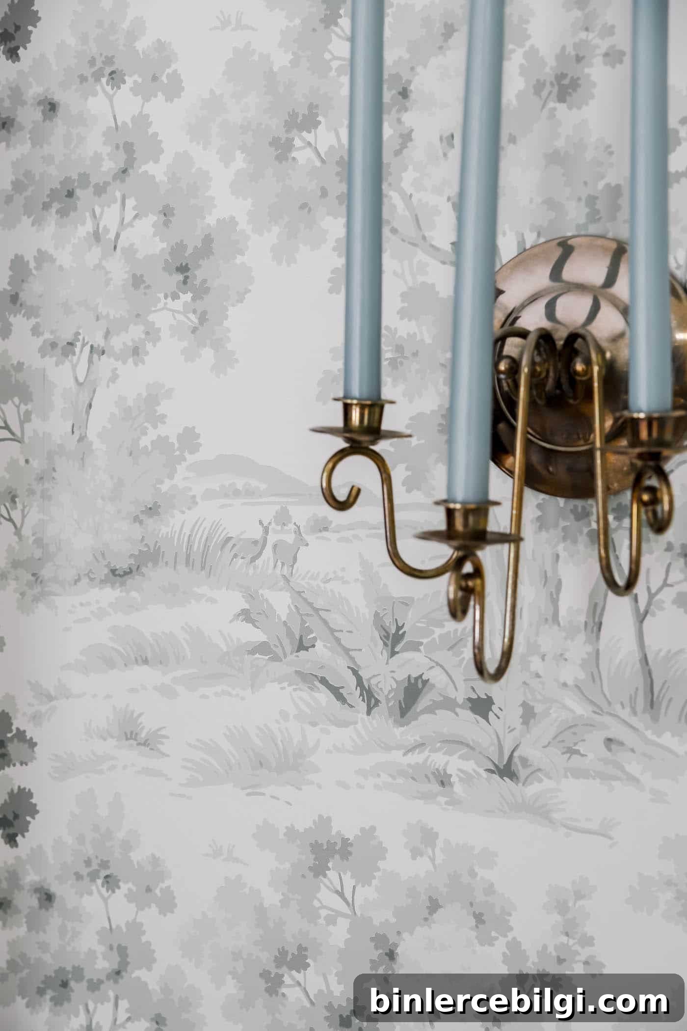 Green Toile Wallpaper
