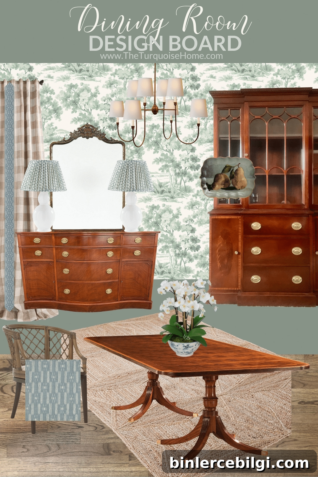 Traditional Dining Room Design Plan