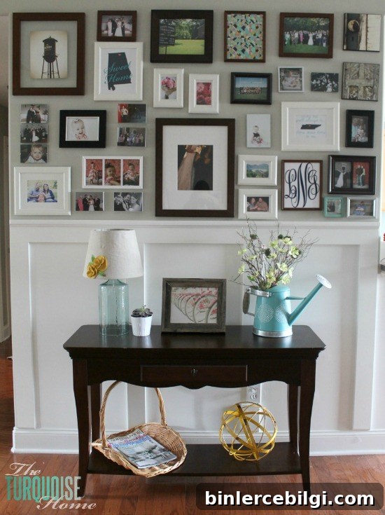 Spring Gallery Wall | TheTurquoiseHome.com