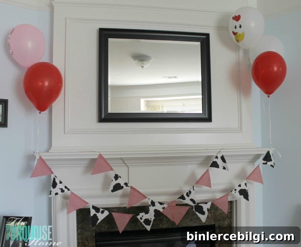 Barnyard Animal Birthday Party {with cute paper banner tutorial} #diy #party #barnyard