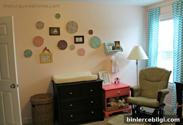 DIY You Are My Sunshine Wall Art for Nursery 3 Little Girl's Pink and Turquoise Room