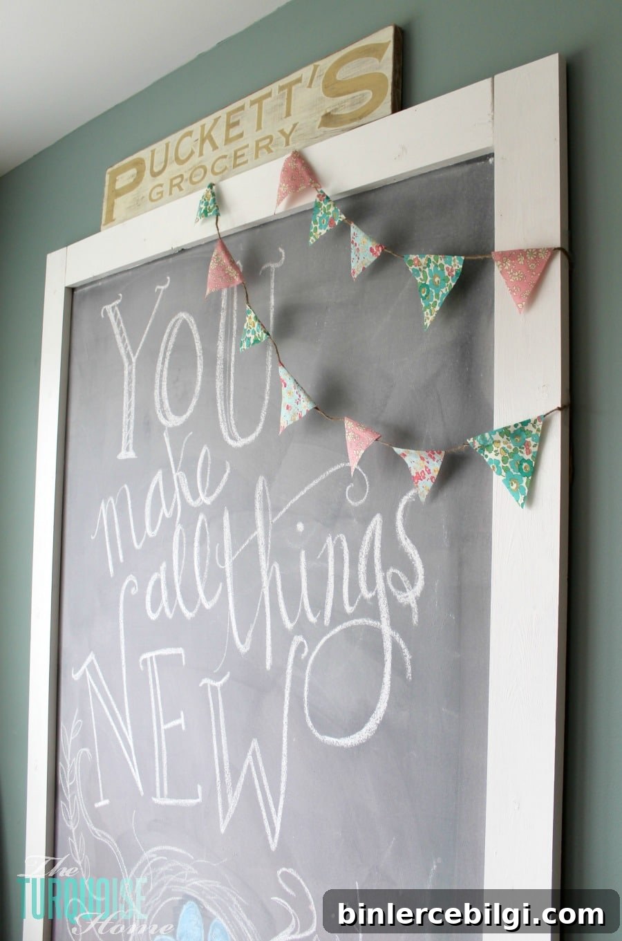 Spring Chalkboard Art {You Make All Things New}