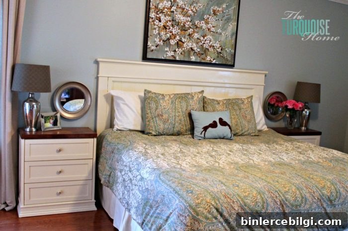Pair of custom nightstands in bedroom