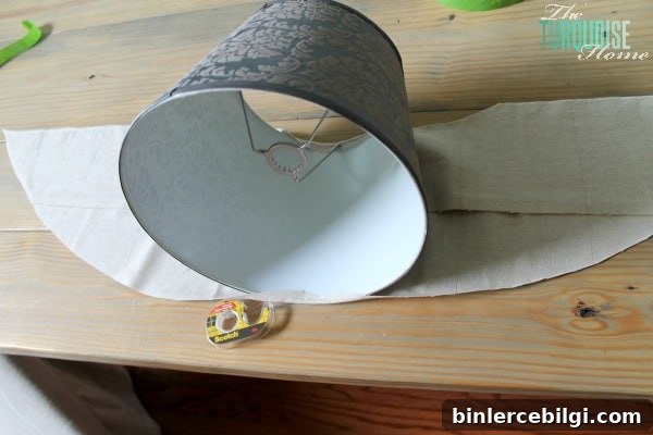 How to Easily Recover a Lamp Shade #DIY