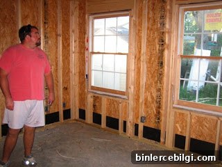 Guest bedroom during renovation