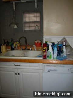 Kitchen sink before renovation