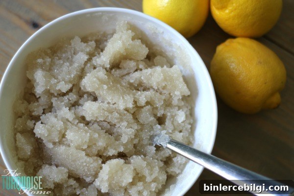 How to Make Lemon Sugar Scrub