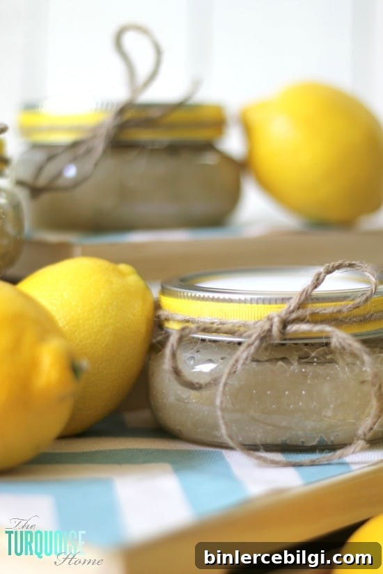 DIY Lemon Sugar Scrub