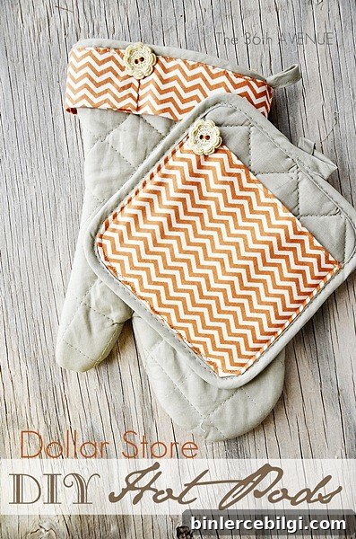 Dollar Store DIY Hot Pads