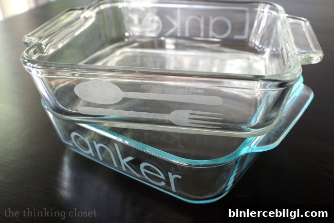 Personalized Etched Glass Bakeware