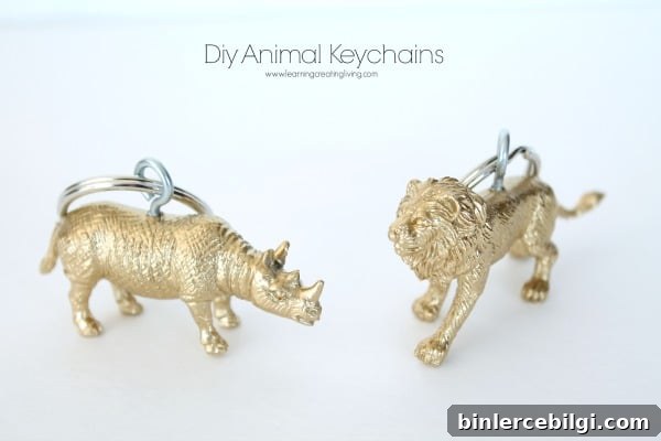 DIY Animal Key Chains