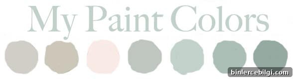 My Paint Colors | TheTurquoiseHome.com