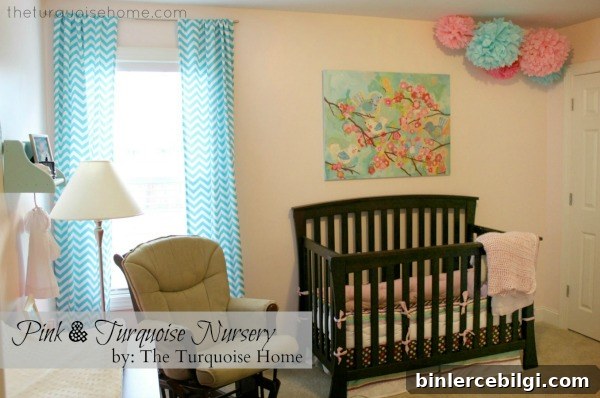 Pink and Turquoise Nursery