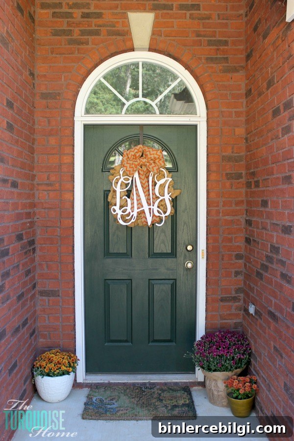Turquoise and Orange Fall Home Tour | TheTurquoiseHome.com