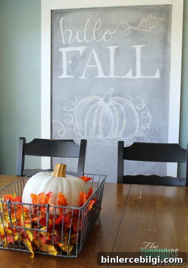 Turquoise and Orange Fall Home Tour | TheTurquoiseHome.com