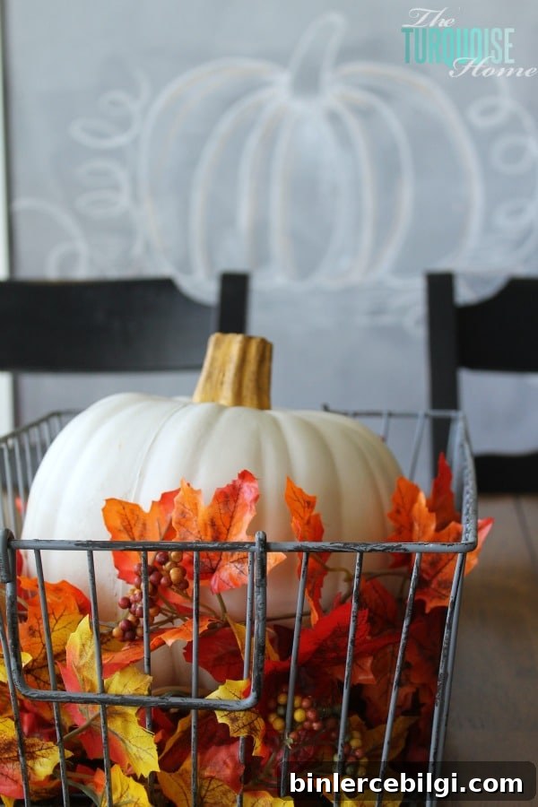 Turquoise and Orange Fall Home Tour | TheTurquoiseHome.com