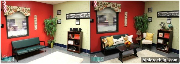 The Principal's Office: A Warm and Homey Makeover {Before and After} | TheTurquoiseHome.com