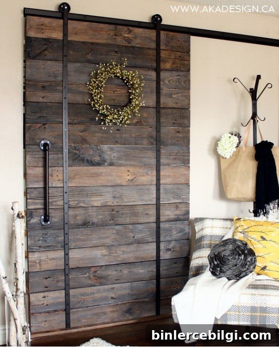 Upcycled Pallet Barn Door