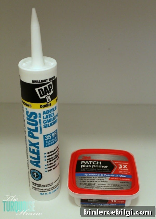 Caulking and patching seams