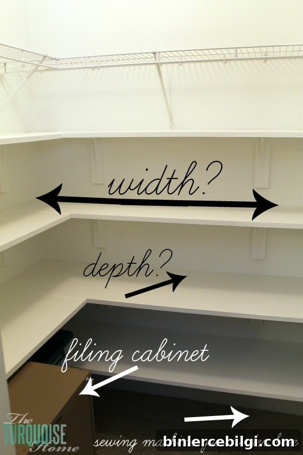 Closet shelf measurements