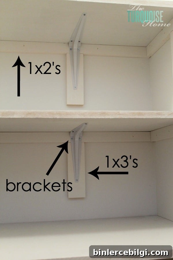 Installing bracket supports