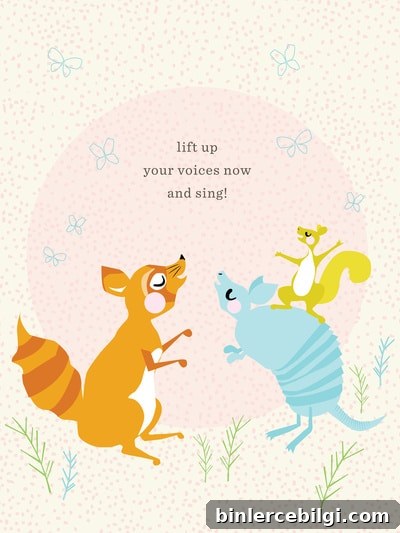 Woodland Nursery Ideas for Your Baby Girl 4 Raccoon and Armadillo Singing Art Print