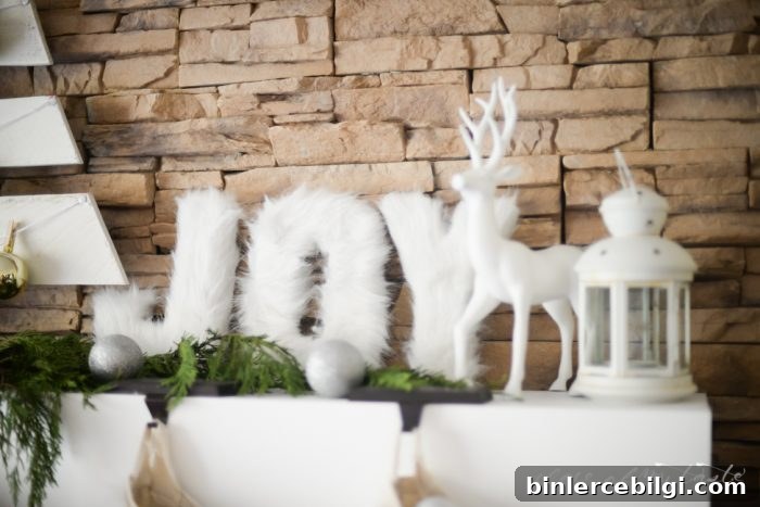 Faux Fur Letters tutorial - great for keeping decor up through Christmas and all winter long!