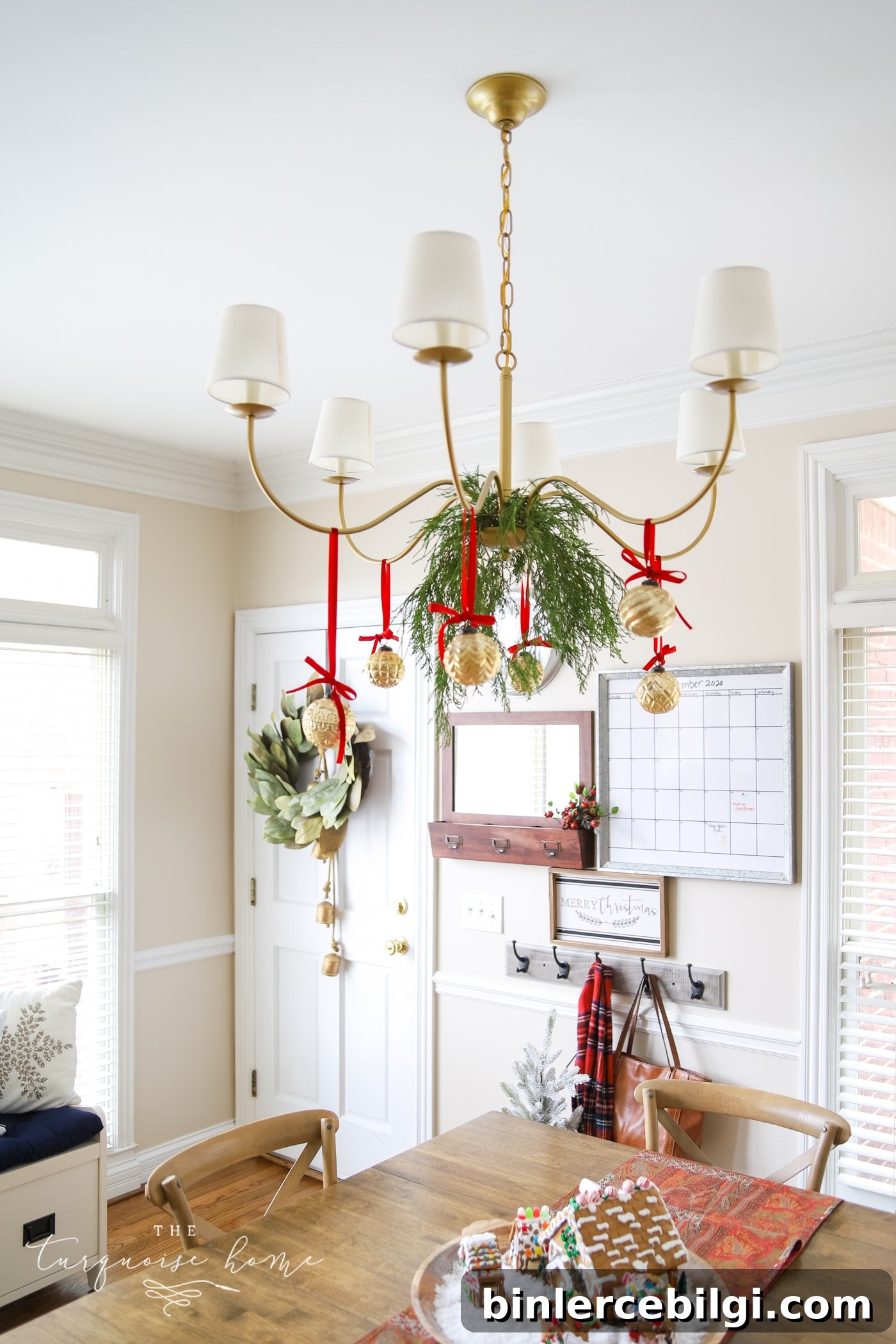 Red and Gold Christmas Kitchen
