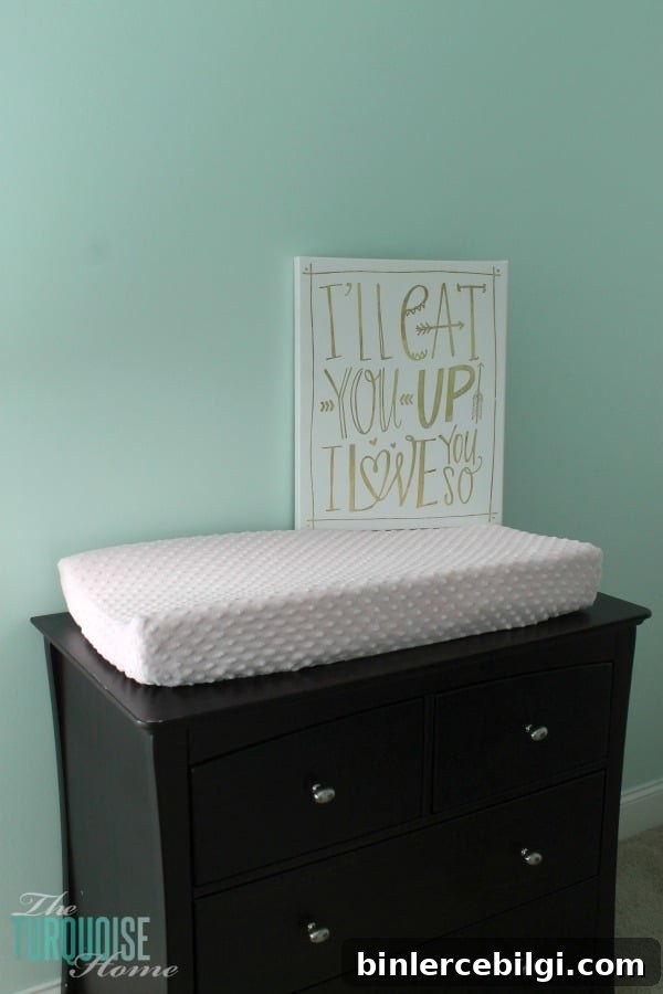 Benjamin Moore Lido Green | Baby Girl's Nursery | TheTurquoiseHome.com