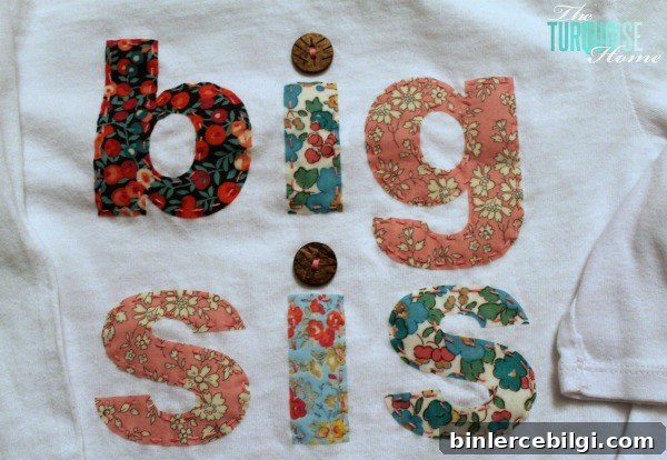 DIY Big Sis and Lil Sis T-shirts | TheTurquoiseHome.com